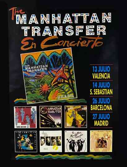 The Manhattan Transfer · Velòdrom d'Horta (Barcelona, 1989) Poster