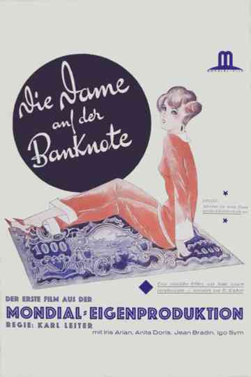 Die Dame auf der Banknote Poster