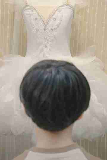 White Ballet Skirt Poster