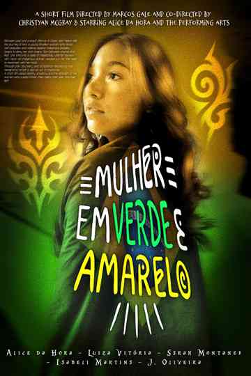Mulher em Verde e Amarelo Poster
