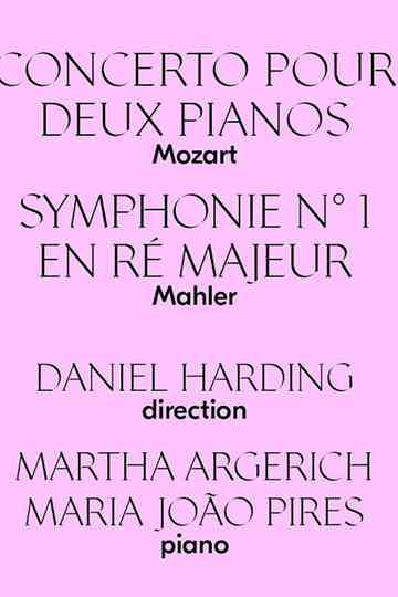 Martha Argerich & Maria João Pires Play Mozart Victoria Hall - Geneva Poster