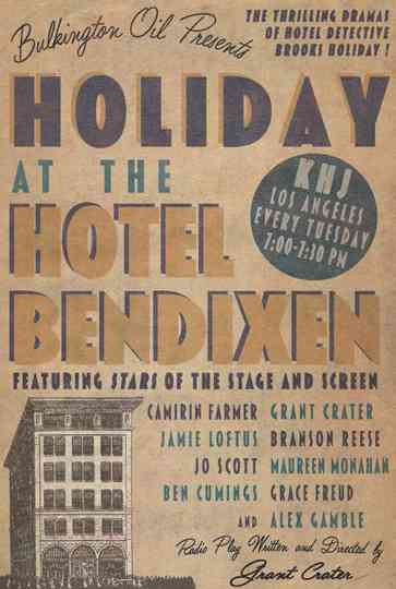 Holiday at the Hotel Bendixen Poster