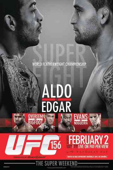 UFC 156 Aldo vs Edgar Poster