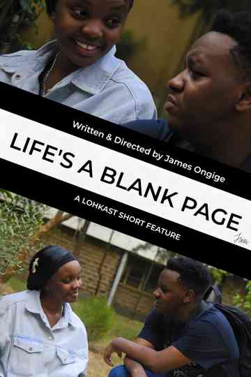 Life's A Blank Page Poster