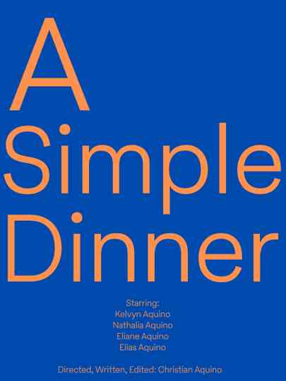 A Simple Dinner Poster