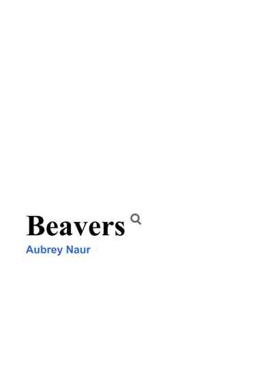 Beavers Poster