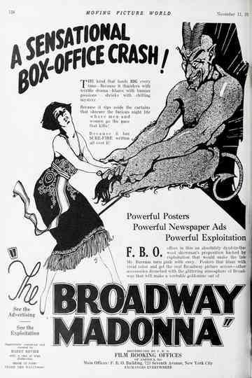 The Broadway Madonna Poster