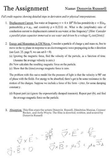 The Assignment Poster