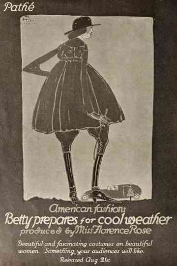 Florence Rose Fashions no. 2. Betty Prepares for Cool Weather Poster