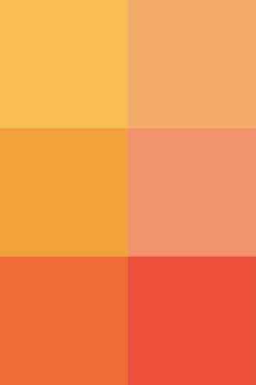 #ef795a, #f49956, #e94e1b, #f9b233, #f39200, #e7302a. Poster