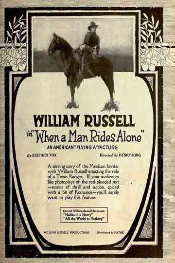 When a Man Rides Alone Poster