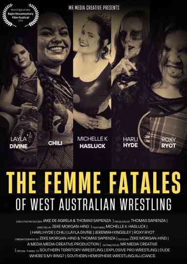 The Femme Fatales of West Australian Wrestling Poster