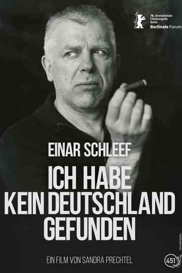 Einar Schleef - No Germany Did I Find Poster