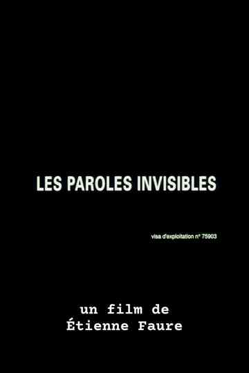 Les paroles invisibles Poster