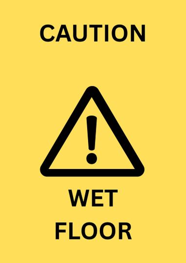 Caution Wet Floor
