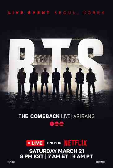 BTS THE COMEBACK LIVE | ARIRANG Poster