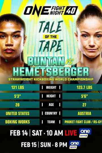 ONE Fight Night 40: Buntan vs. Hemetsberger 2 Poster