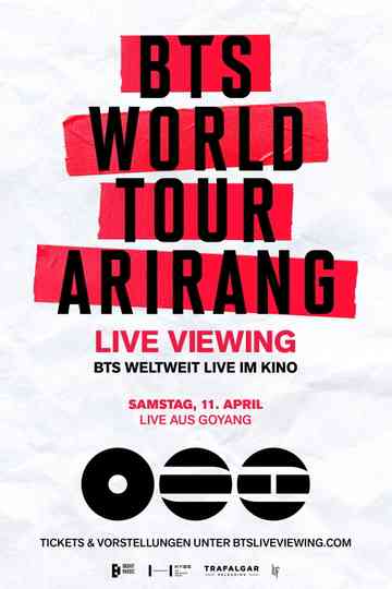 BTS World Tour 'Arirang' in Goyang: Live Viewing Poster