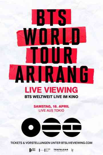 BTS World Tour 'Arirang' in Japan: Live Viewing Poster