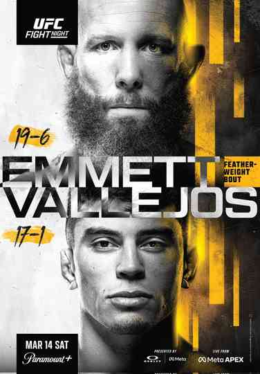 UFC Fight Night 269: Emmett vs. Vallejos Poster