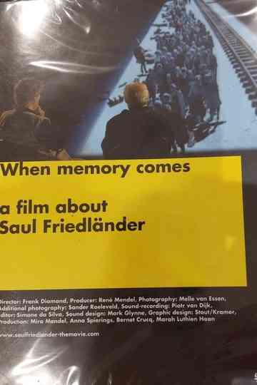 When memory comes - a film about Saul Friedländer Poster