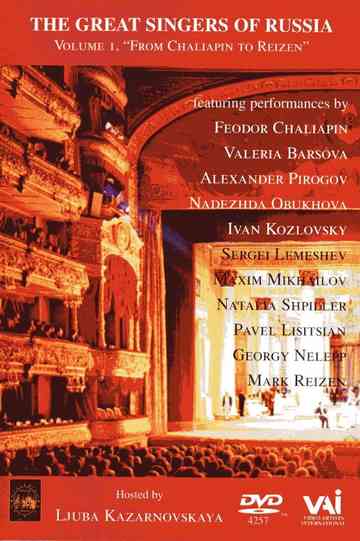 The Great Singers of Russia - Volume 1 Poster