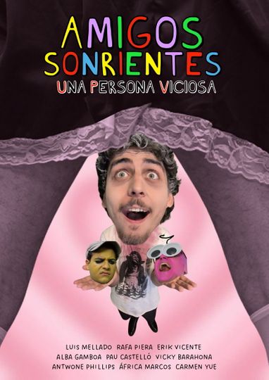 Amigos Sonrientes Una Persona Viciosa