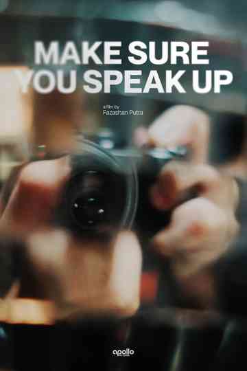 Make Sure You Speak Up Poster
