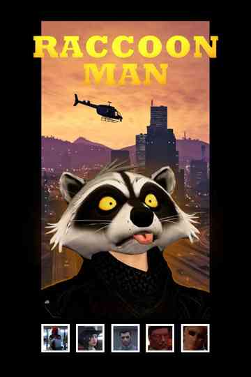Raccoon Man Poster