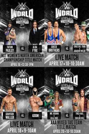 LIVE matches from WWE World: April 19, 2026 Poster