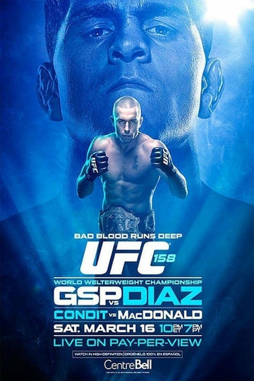 UFC 158 StPierre vs Diaz Poster