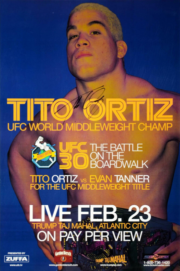 UFC 30 The Battle On The Boardwalk Poster