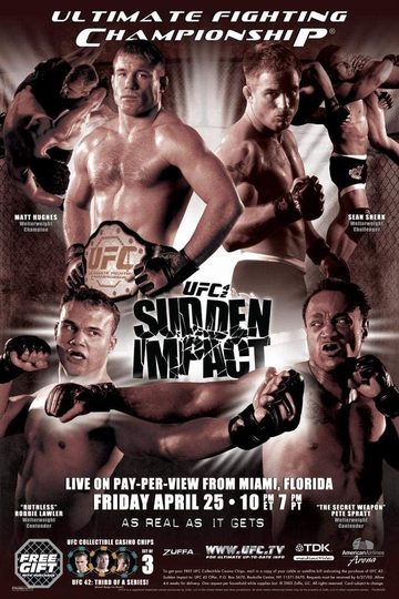 UFC 42 Sudden Impact Poster