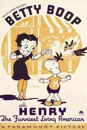Betty Boop with Henry the Funniest Living American Poster