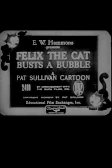Felix the Cat Busts a Bubble Poster