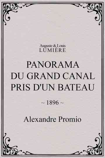 Panorama du grand Canal pris dun bateau poster