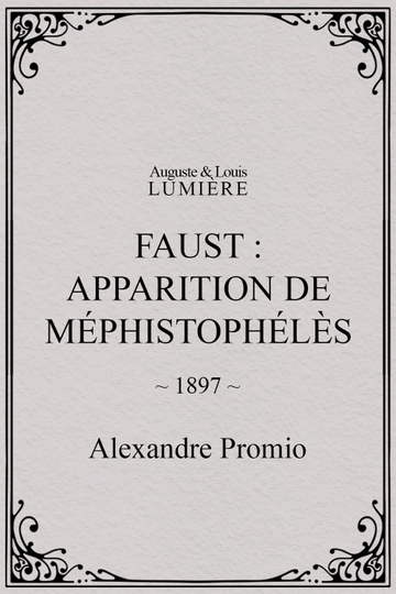 Faust : apparition de Méphistophélès