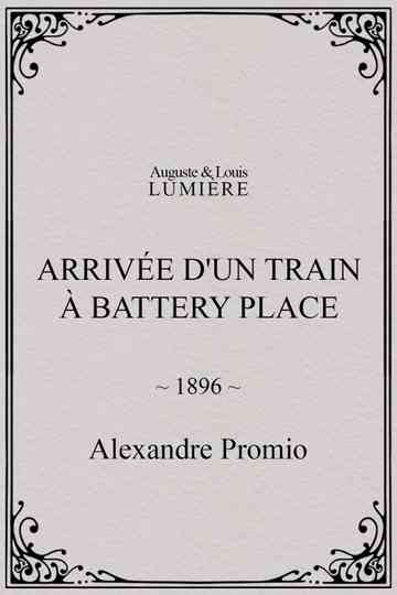 New York Arrival of a Train at Battery Place poster