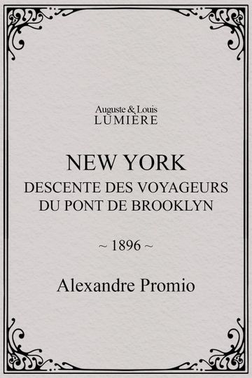 New York descente des voyageurs du pont de Brooklyn