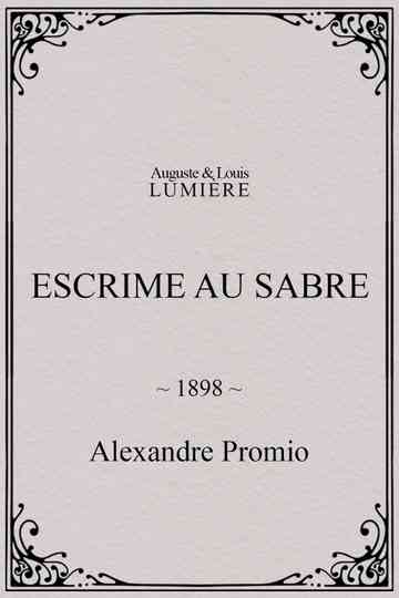 Escrime au sabre poster