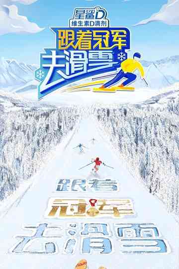 Go Skiing with Champions Poster