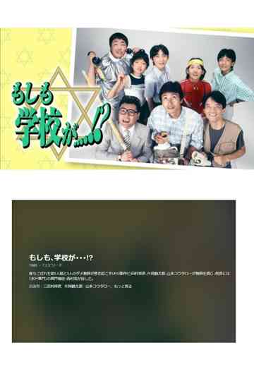 What if the school...? Poster