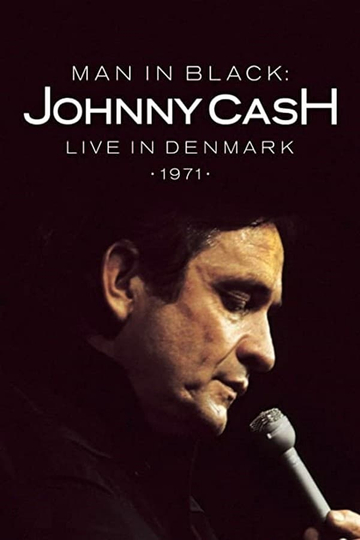 Johnny Cash Man in Black    Live in Denmark 1971 Poster