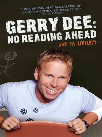 Gerry Dee No Reading Ahead  Live in Concert Poster