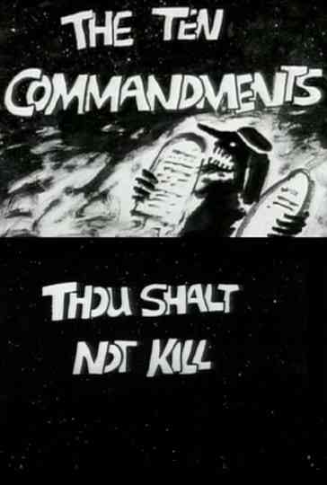 The Ten Commandments Number 5 Thou Shalt Not Kill Poster