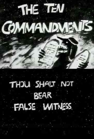 The Ten Commandments Number 8 Thou Shalt Not Bear False Witness Poster