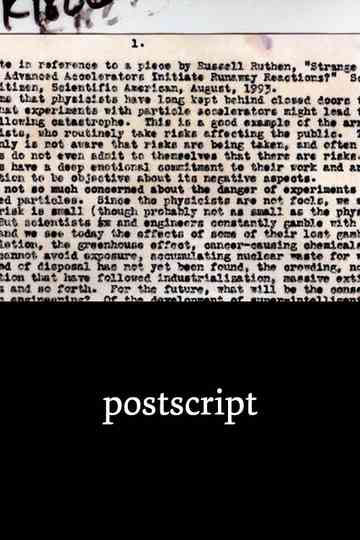 Postscript Poster