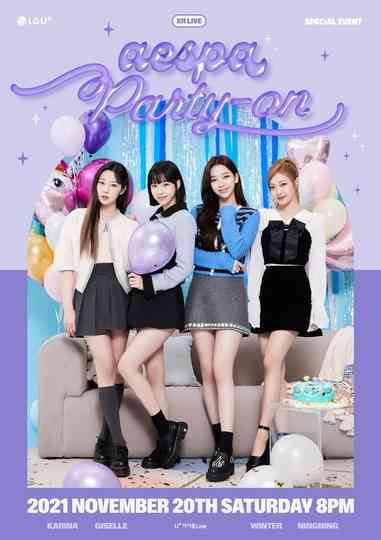 XR LIVE aespa SPECIAL EVENT "Party-On" Poster