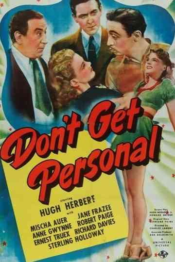 Dont Get Personal Poster