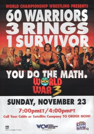 WCW World War 3 1997 Poster